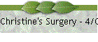 Christine's Surgery - 4/02